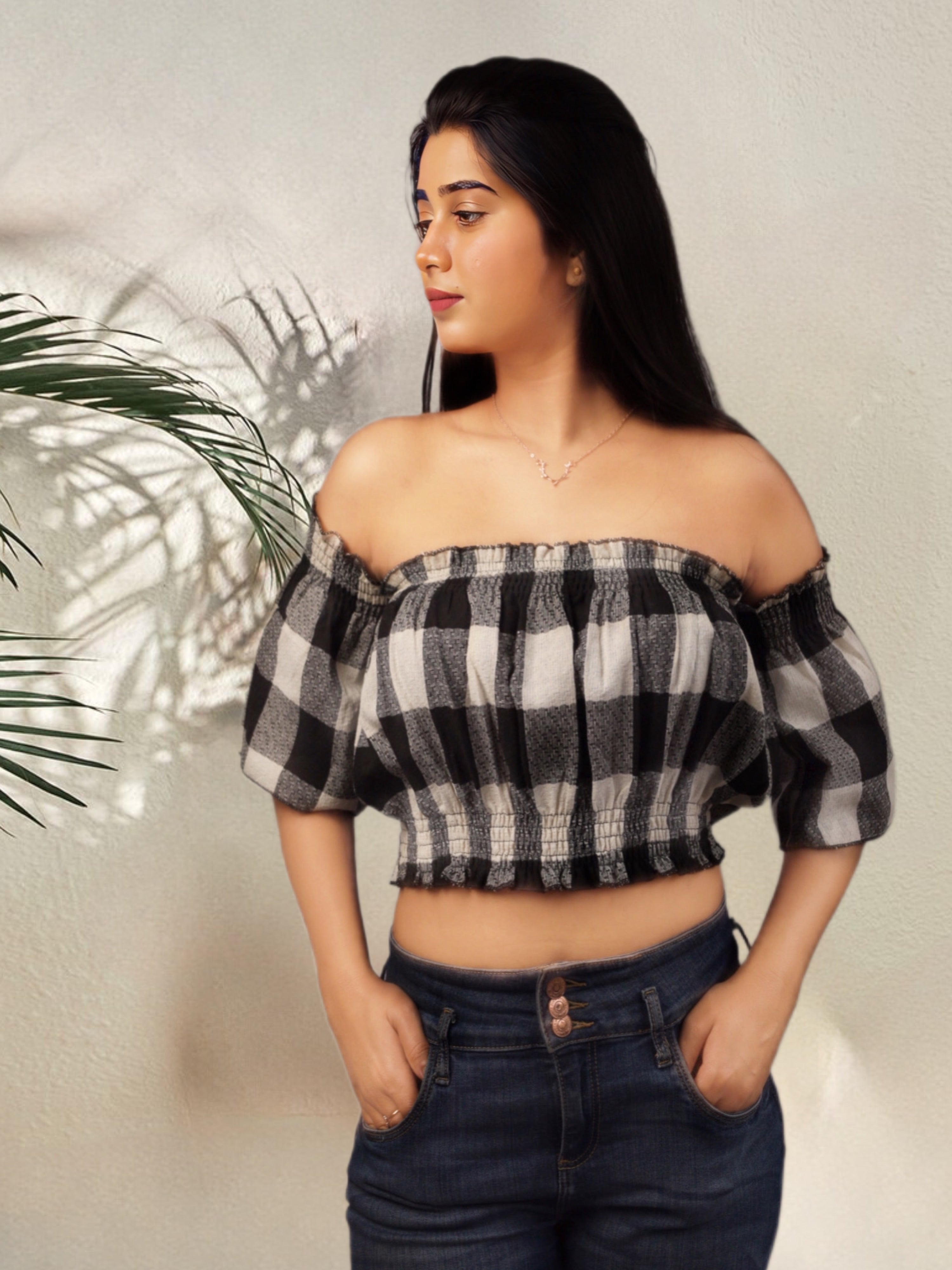 Plaid Crop Top