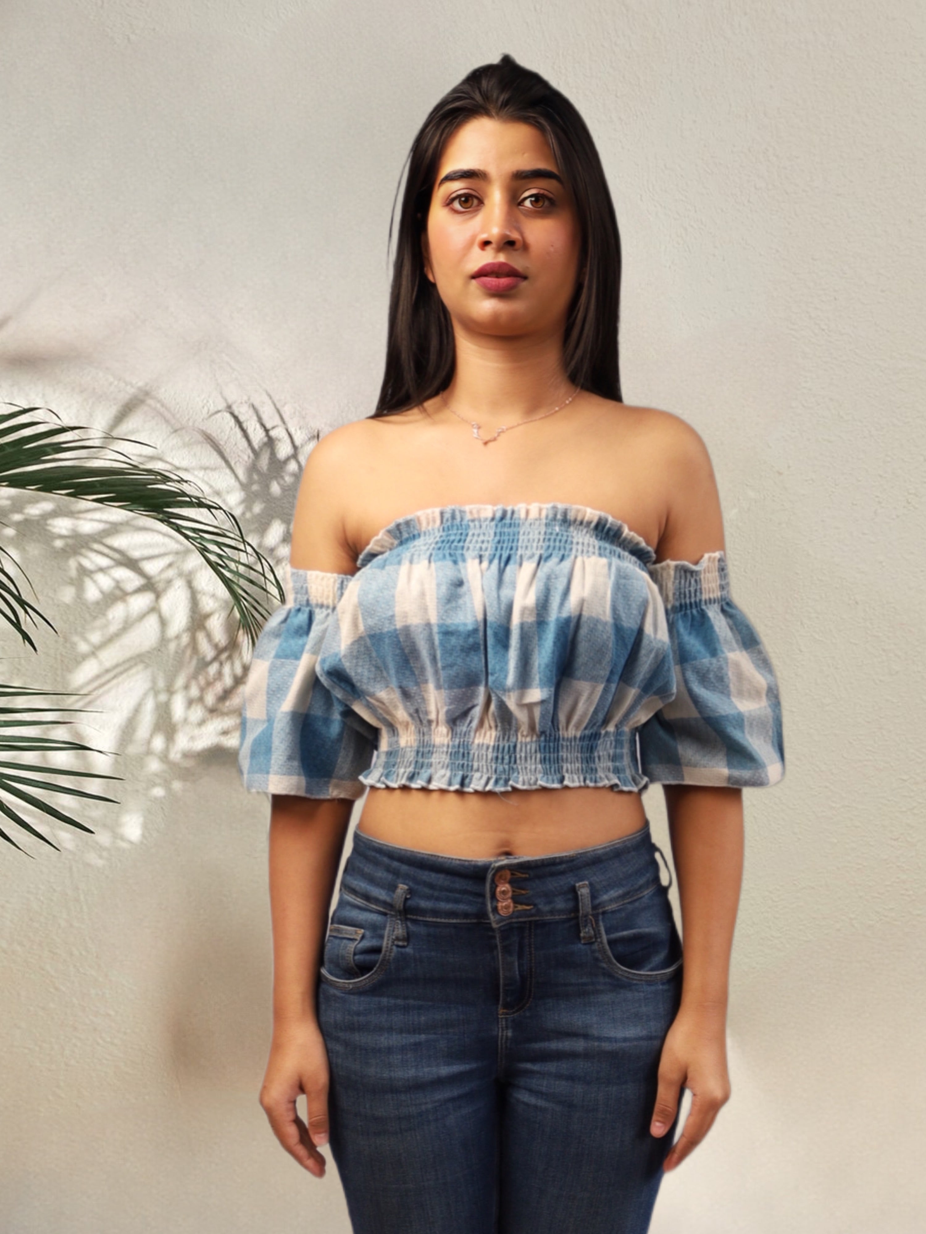 Plaid Crop Top